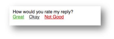Tuft & Needle Email Signature Customer Service Survey